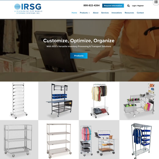 IRSG website preview